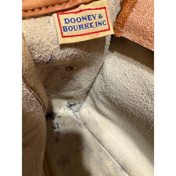 Dooney & Bourke VTG Carrier Satchel Crossbody Tan and Cream Women’s Bag - Picture 6 of 16